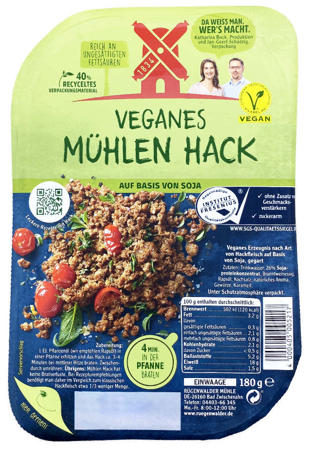 Veganes Mühlen Hack XL 180g