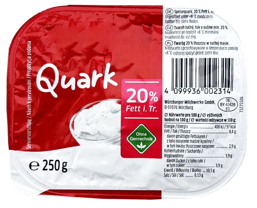 Speisequark 20% 250g