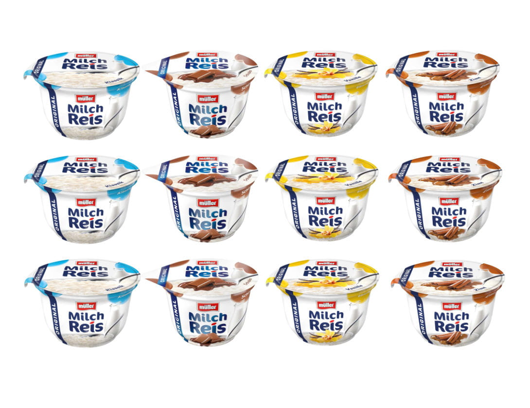 12x Müller Milchreis Sorten Mix 200g