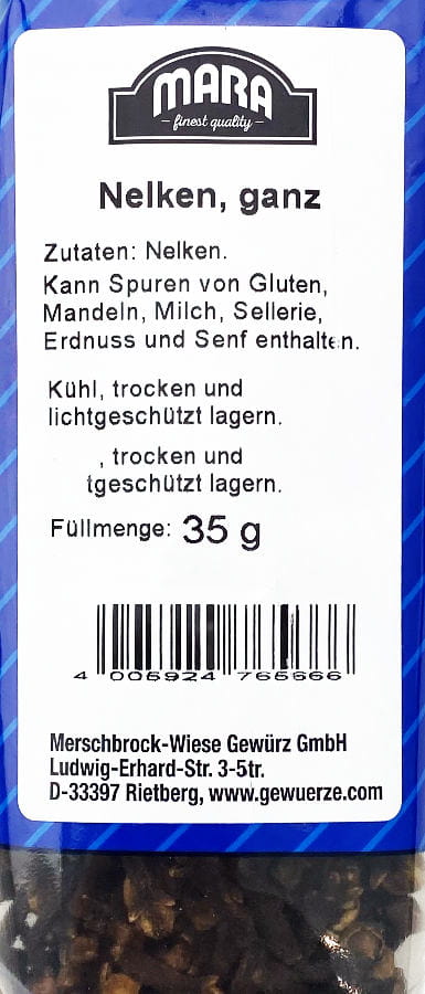 Nelken ganz 35g