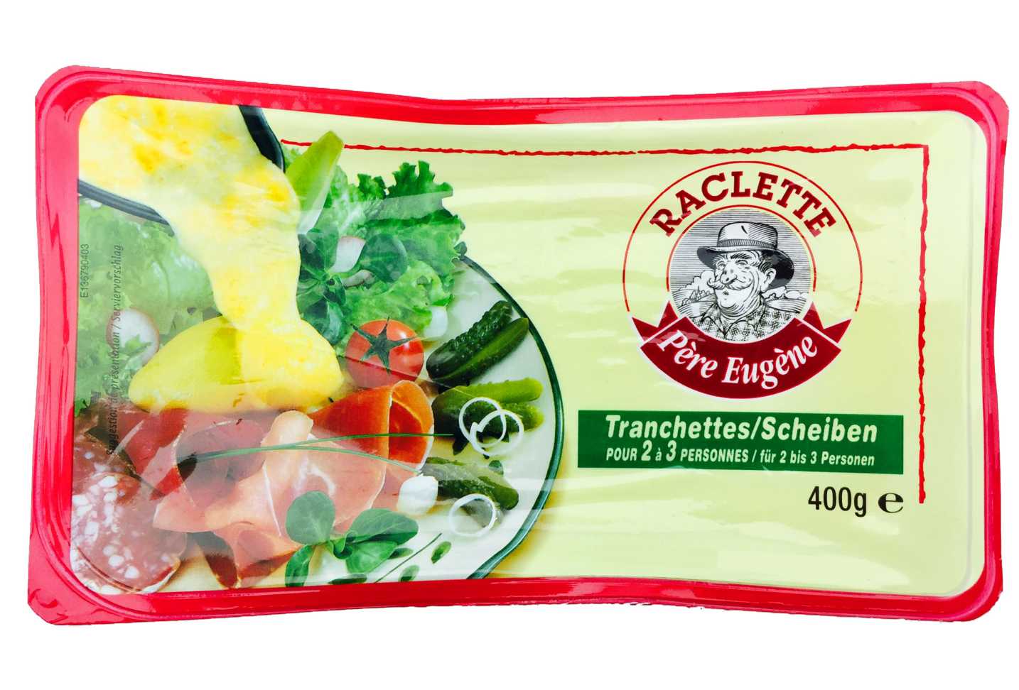 Père Eugène Raclette Käsescheiben 400g Premium