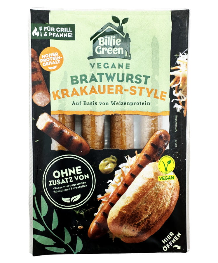 Vegane Bratwurst Krakauer Style 4er 180g