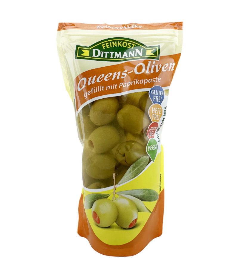 Gefüllte Queens Oliven mit Paprikapaste 270g