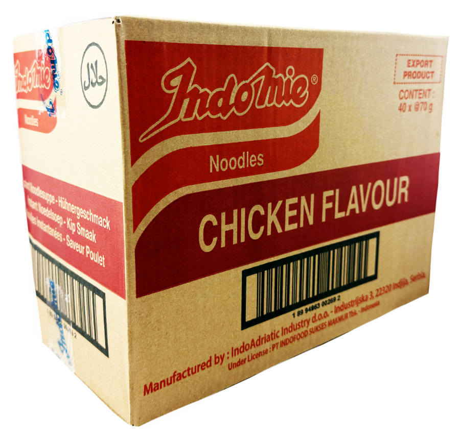 Indo Mie Instant Nudelsuppe Mit Hühnergeschmack XXL 40er 2800g