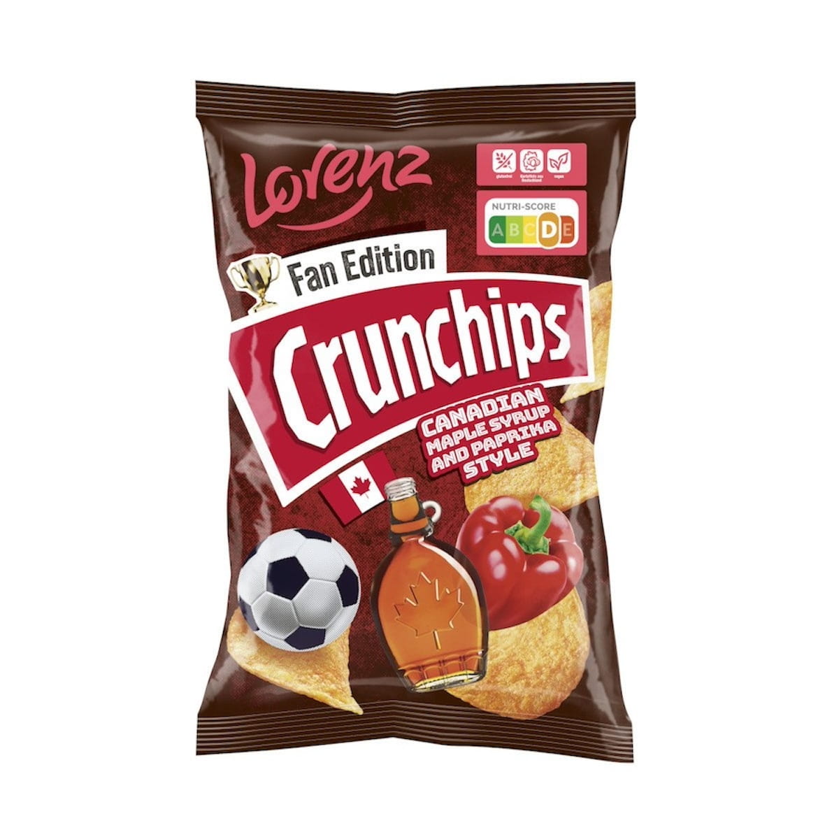Lorenz Crunchips Canadian Maple Syrup And Paprika Style Fan Edition 130g  