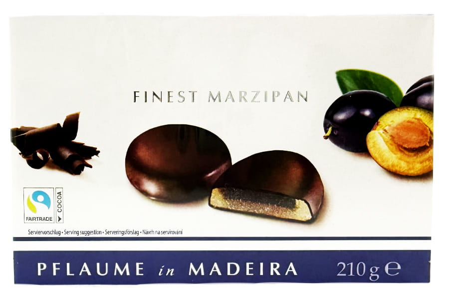Feine Marzipantaler Mit Pflaume In Madeira 7er 210g