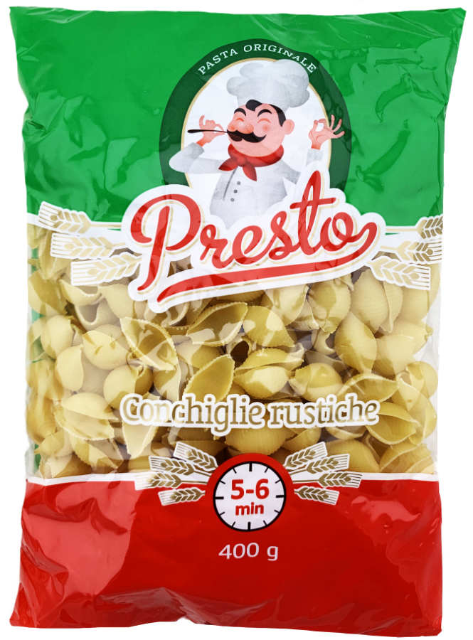 Presto Conchiglie rustiche Nudeln 400g