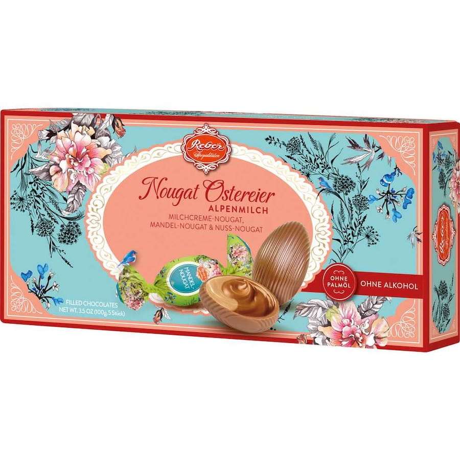 Reber Nougat Ostereier Mandel Nuss 100g