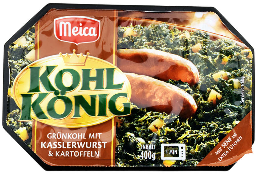 Meica Kohl König Grünkohl mit Kasslerwurst und Kartoffeln 400g