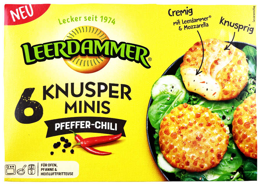 Leerdammer Knusper Minis Pfeffer Chili 6er 150g