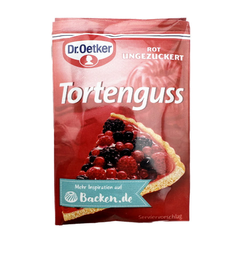 Dr. Oetker® Tortenguss Rot Ungezuckert  36g
