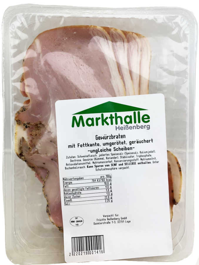 Markthallen Gewürzbraten ungleiche Scheiben ca 220g