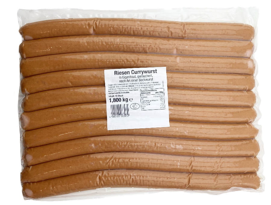 Riesen Currywurst 1800g