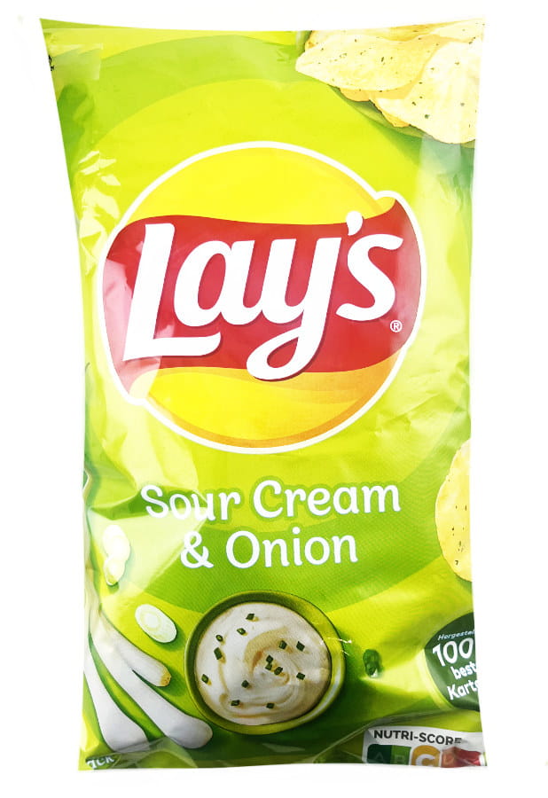 Lays Kartoffelchips Sour Cream and Onion 150g