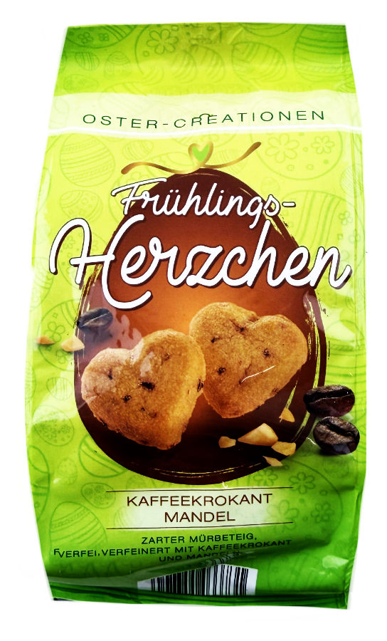 Oster Creationen Herzchen Kaffeekrokant Mandel 150g