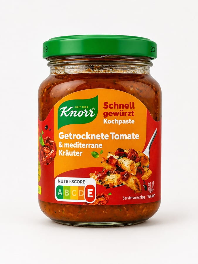 Kochpaste getrocknete Tomate und mediterrane Kräuter im Glas 165g