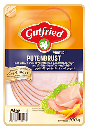 Gutfried Putenbrust Natur Aufschnitt 100g