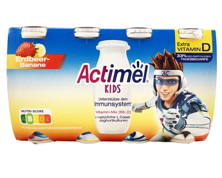 Danone Actimel Kids Erdbeere mit Banane 8er 800g