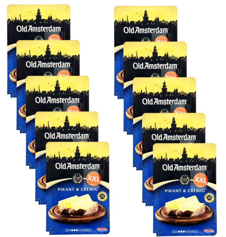 10x Old Amsterdam In Scheiben Pikant Und Cremig XXL 225g