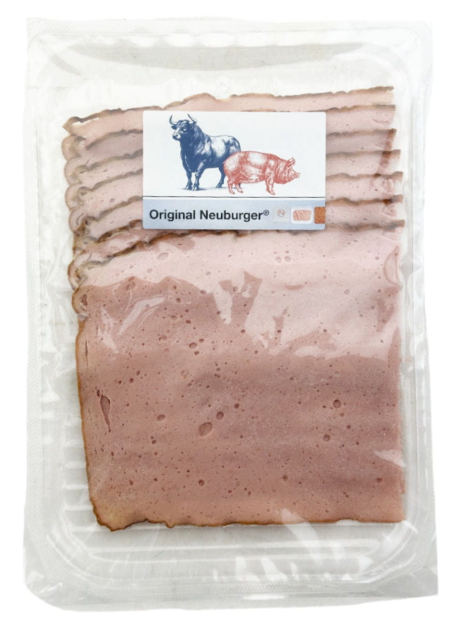 Original Neuburger Fleischkäse In Scheiben 100g