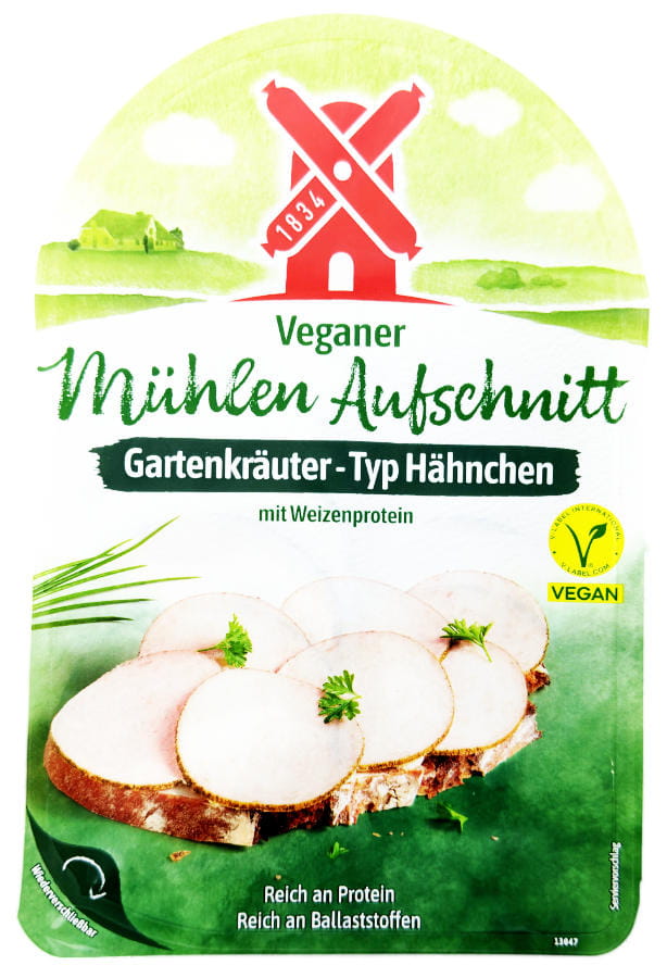 Rügenwalder Veganer Aufschnitt wie Hähnchen mit Gartenkräutern 70g