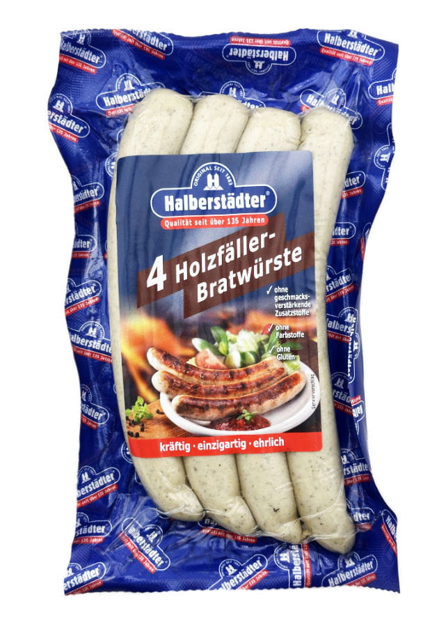 Halberstädter 4 Holzfäller Bratwürste 300g 