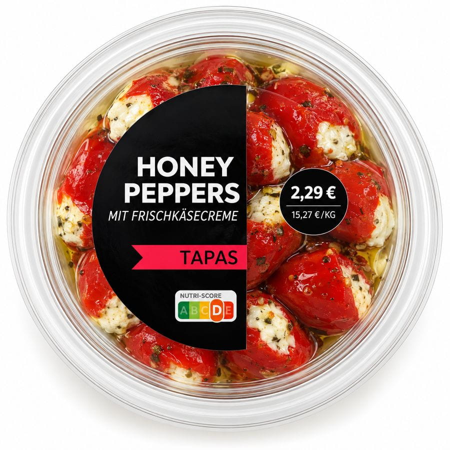 Honey Peppers mit Frischkäsecreme 150g