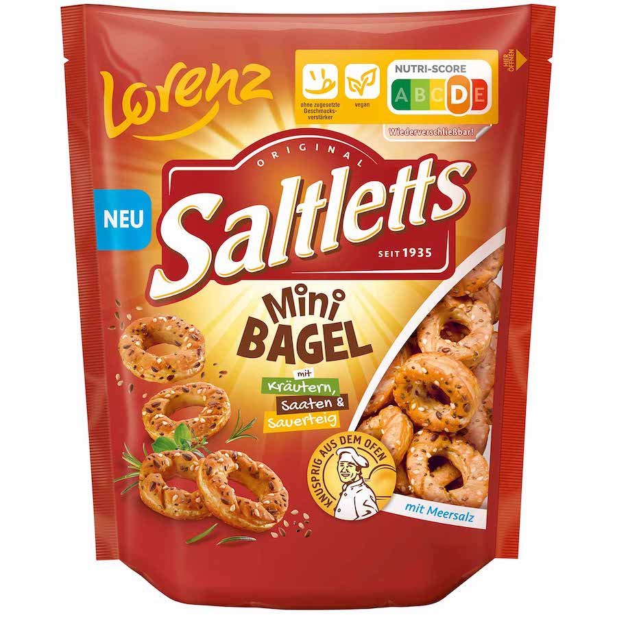 Lorenz Mini Bagel mit Kräutern Saaten und Meersalz 100g