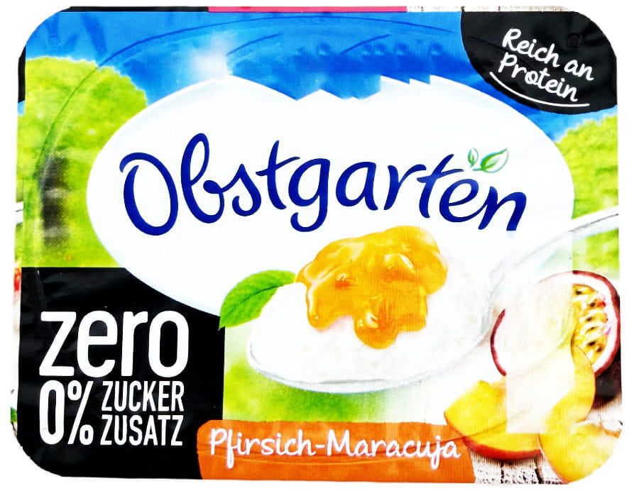 Ehrmann Obstgarten Pfirsich Maracuja Zero Zucker 120g