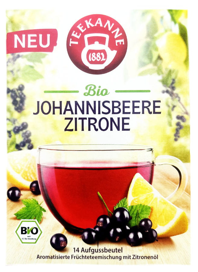 Teekanne BIO Johannisbeere Zitrone 14er 31,5g
