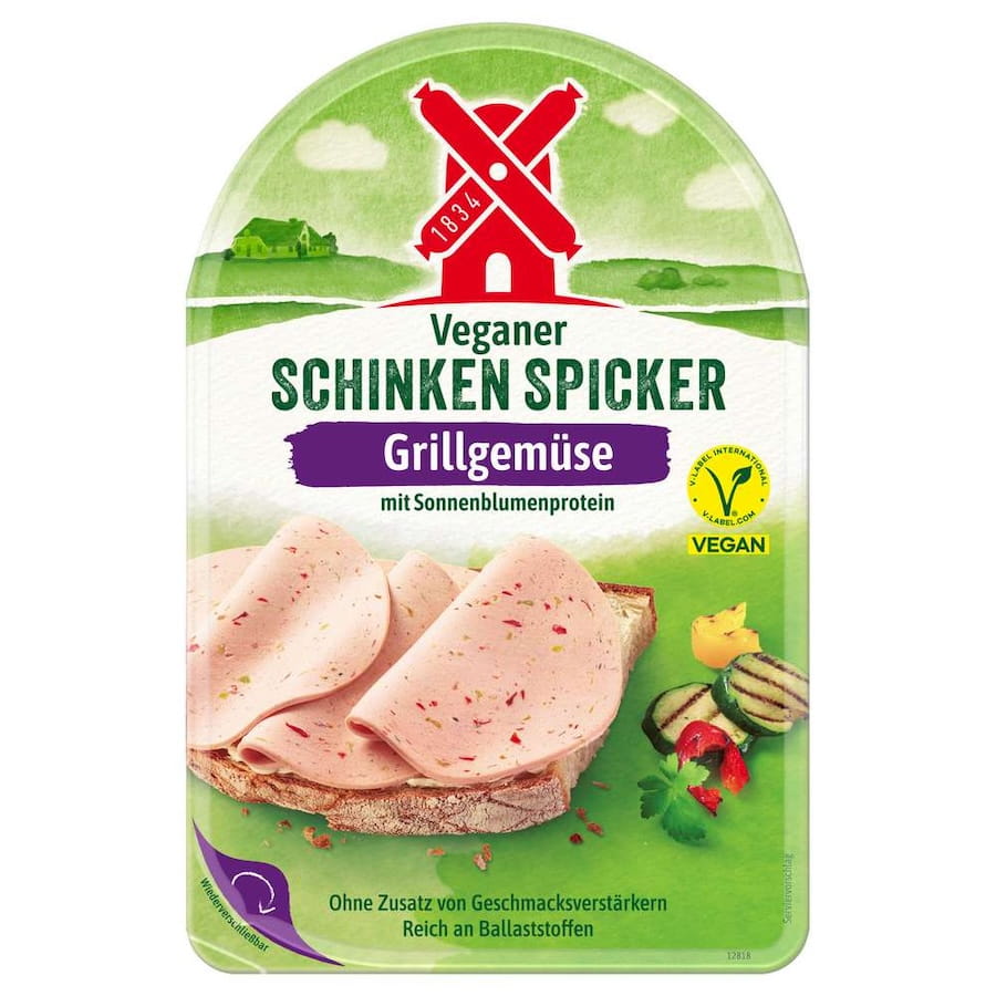 Rügenwalder veganer Schinkenspicker mit Grillgemüse 80g