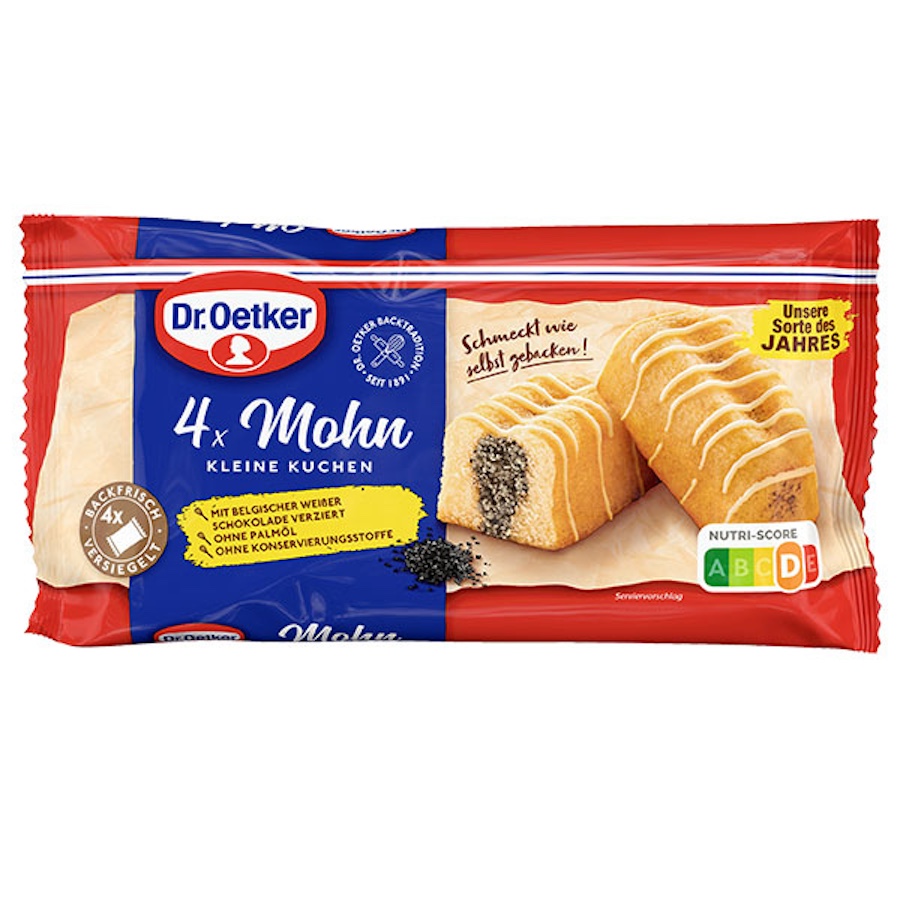 Dr. Oetker® Kleine Mohn Kuchen 4er 140g 