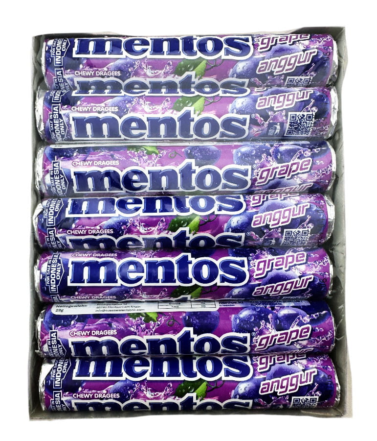 Mentos Traube Grape 14er Box 406g