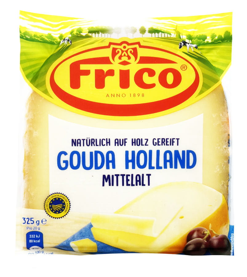 Gouda Holland Mitelalt Am Stück 325g