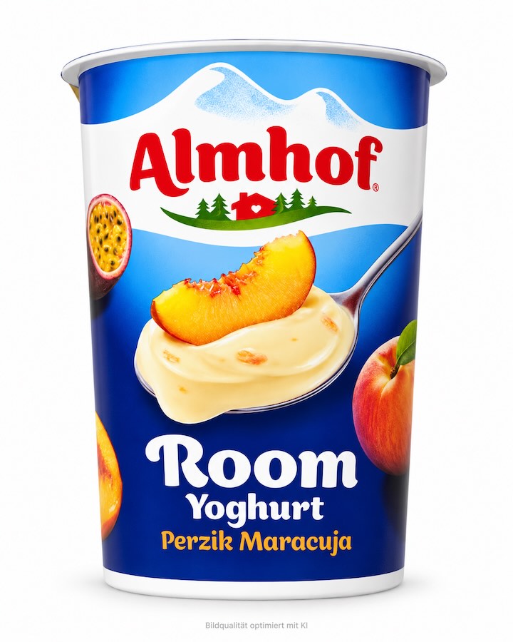 Almhof Sahnejoghurt Pfirsich Maracuja 500g 