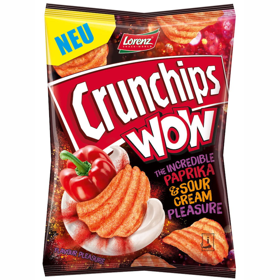 Crunchips Wow Paprika & Sour Creme Pleasure 110g