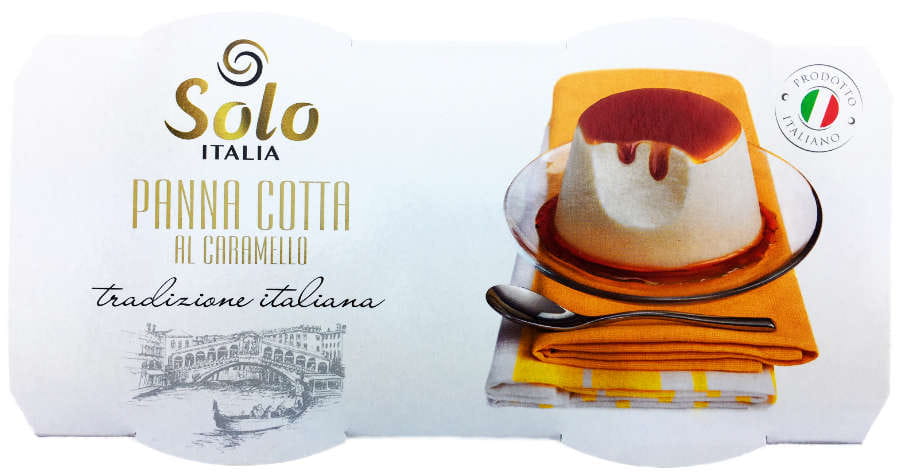 Solo Italia Panna Cotta Dessert mit Karamell 200g