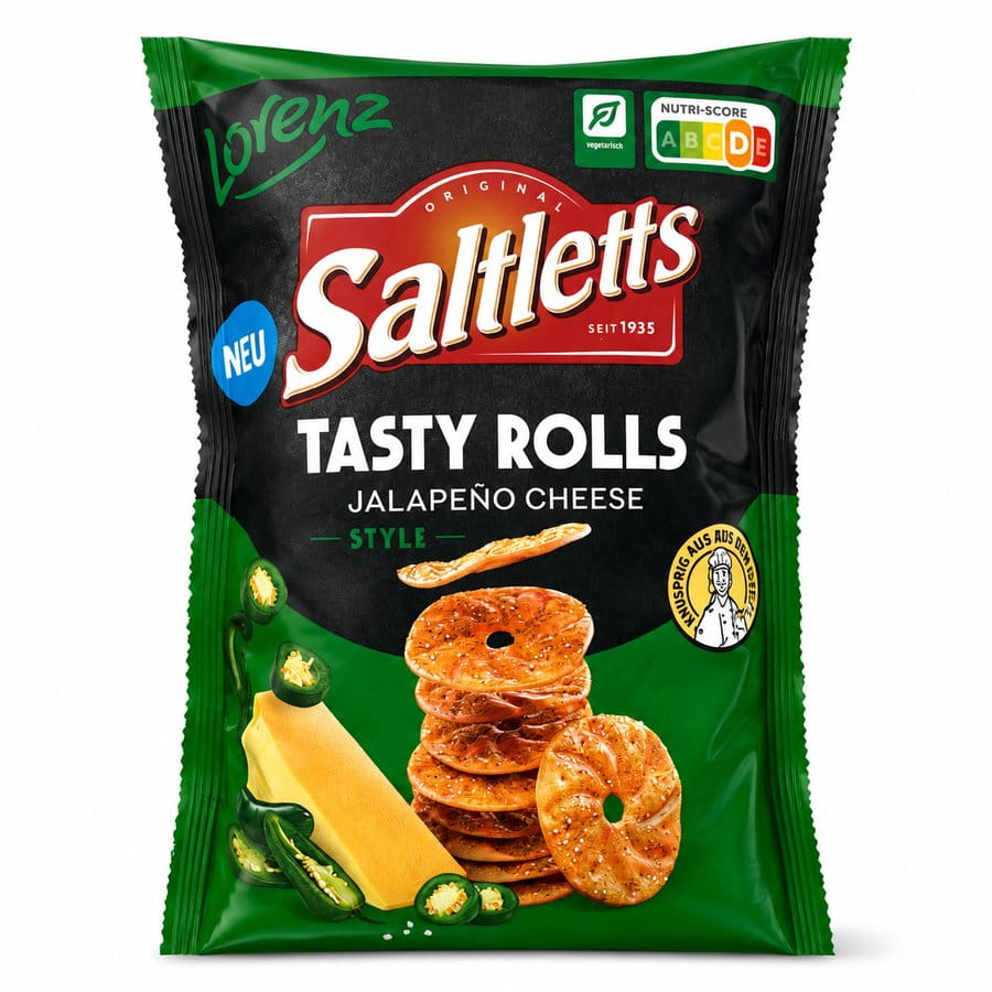 Lorenz Saltletts Tasty Rolls Jalapeno Käse Style 130g