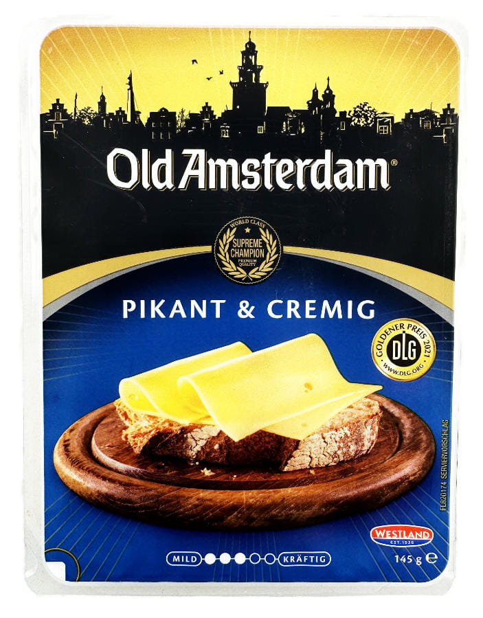 Old Amsterdam Schnittkäse, pikant und cremig 130g 