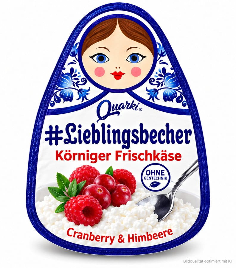 Körniger Frischkäse Cranberry Himbeere 150g