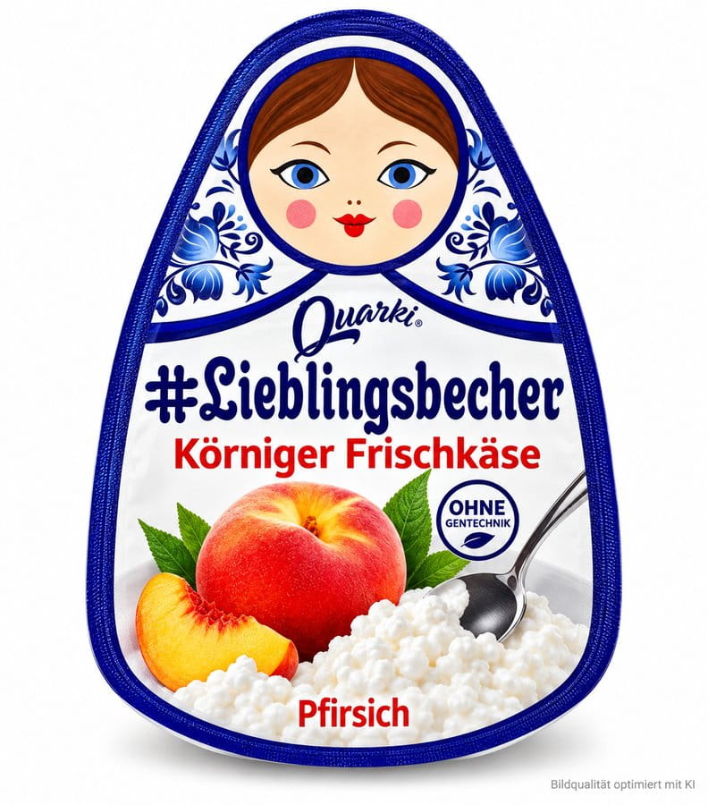 Körniger Frischkäse Pfirsich 150g