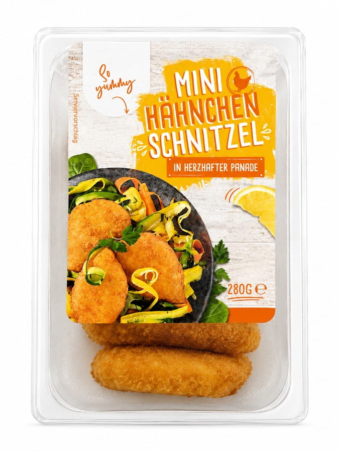 Mini Hähnchenschnitzel in herzhafter Panade 280g