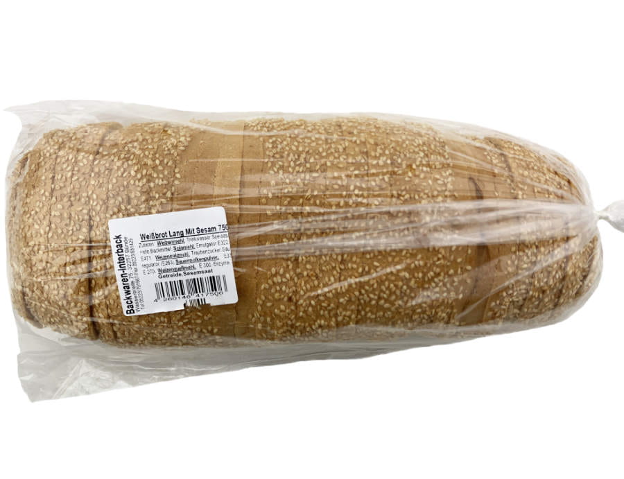 Weißbrot lang geschnitten mit Sesam 750g