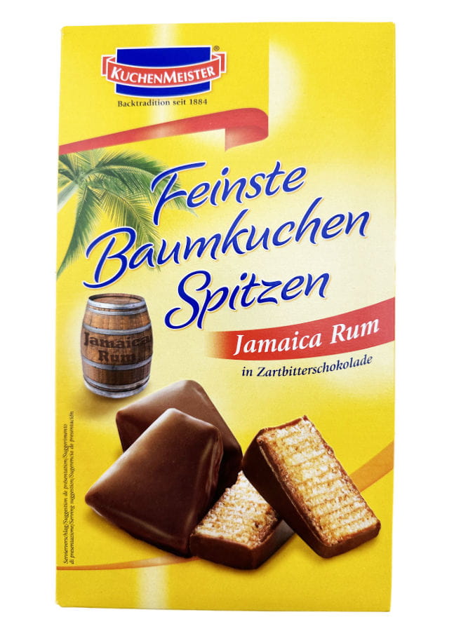 Feinste Baumkuchen Spitzen Jamaica Rum In Zartbitterschokolade 125g