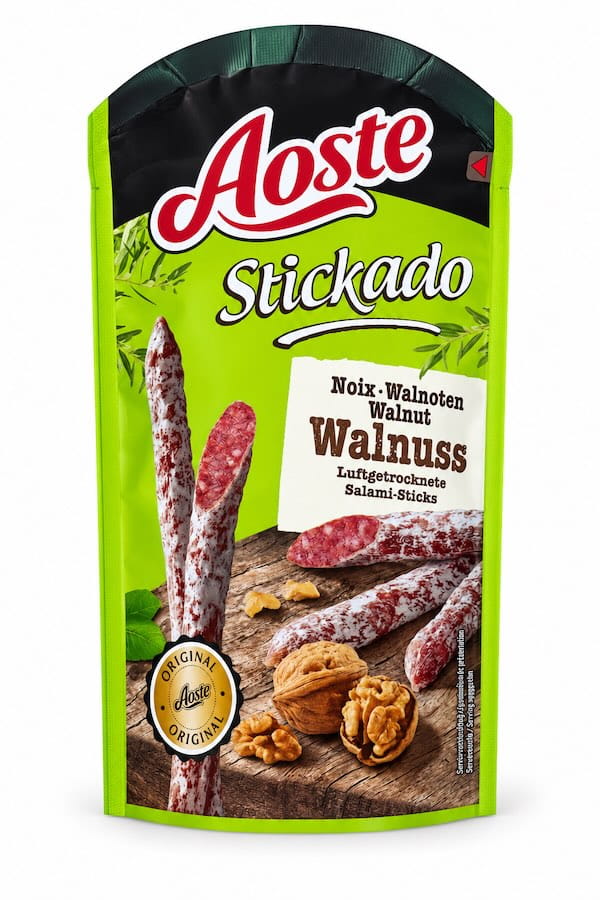 Aoste Stikado Mini Salami Walnuss 70g