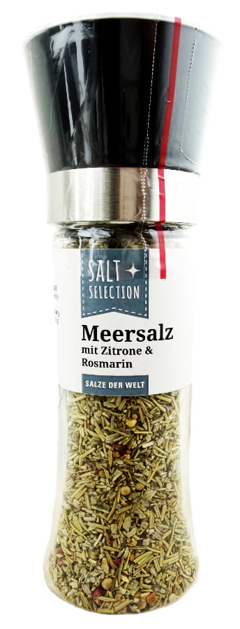 Meersalz Mit Zitrone Und Rosmarin In Der Glasmühle 80g