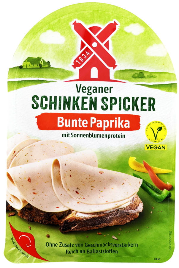 Veganer Schinkenspicker  Bunte Paprika In Scheiben 80g
