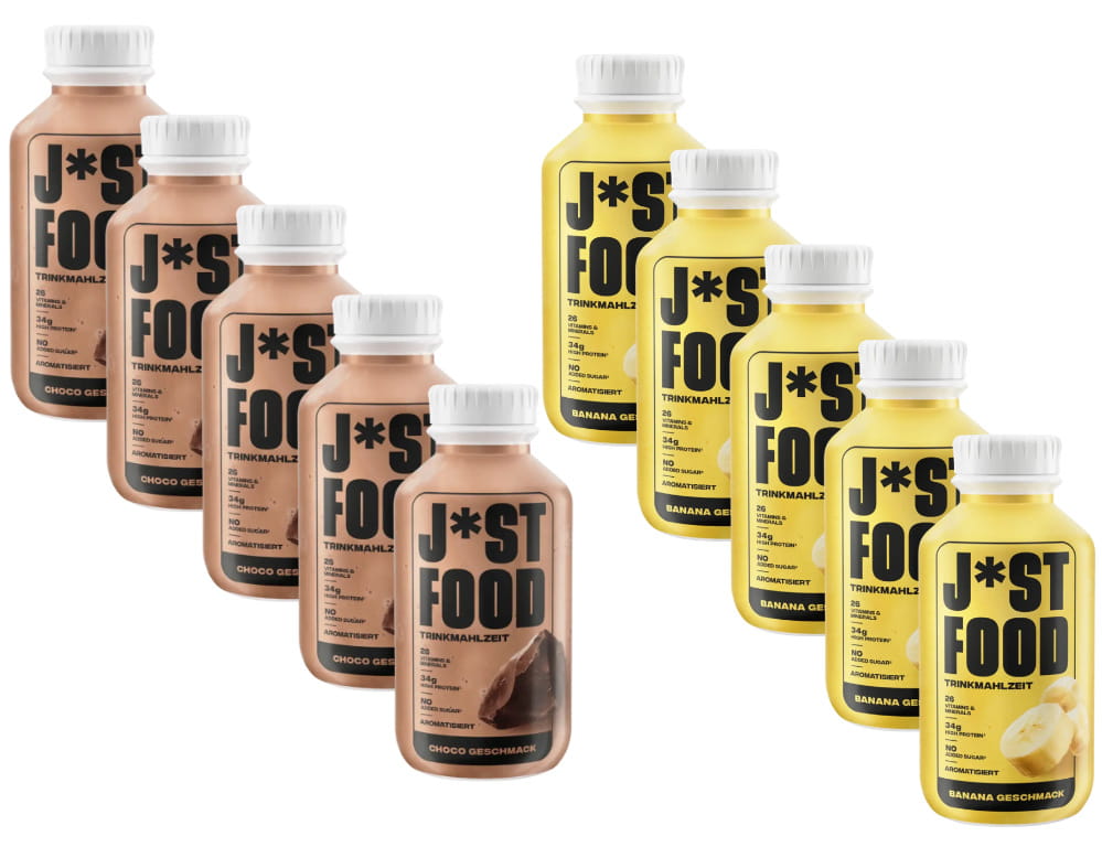 5+5 Just Food Trinkmahlzeit Choco und Banana Geschmack 5000ml