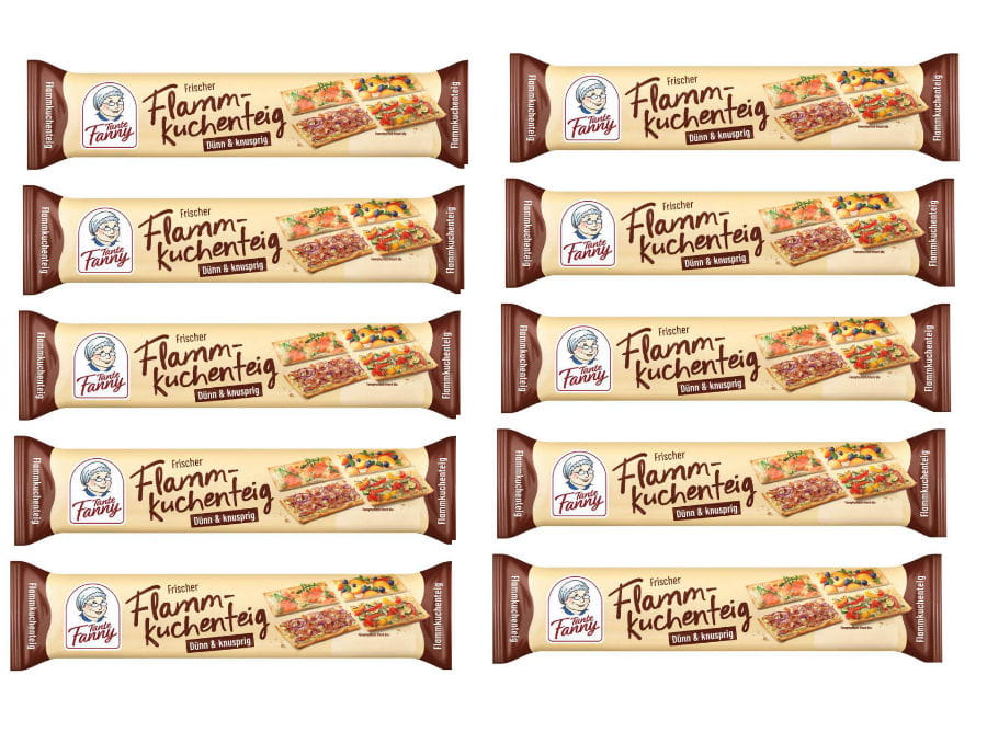 10x Tante Fanny Frischer Flammkuchenteig 260g