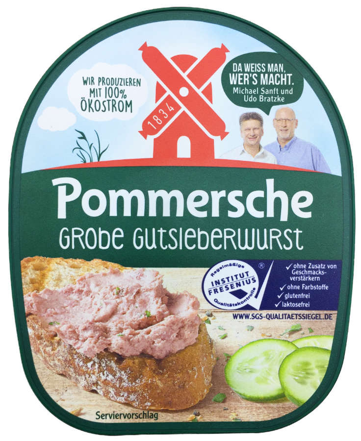 Pommersche grobe Gutsleberwurst 125g